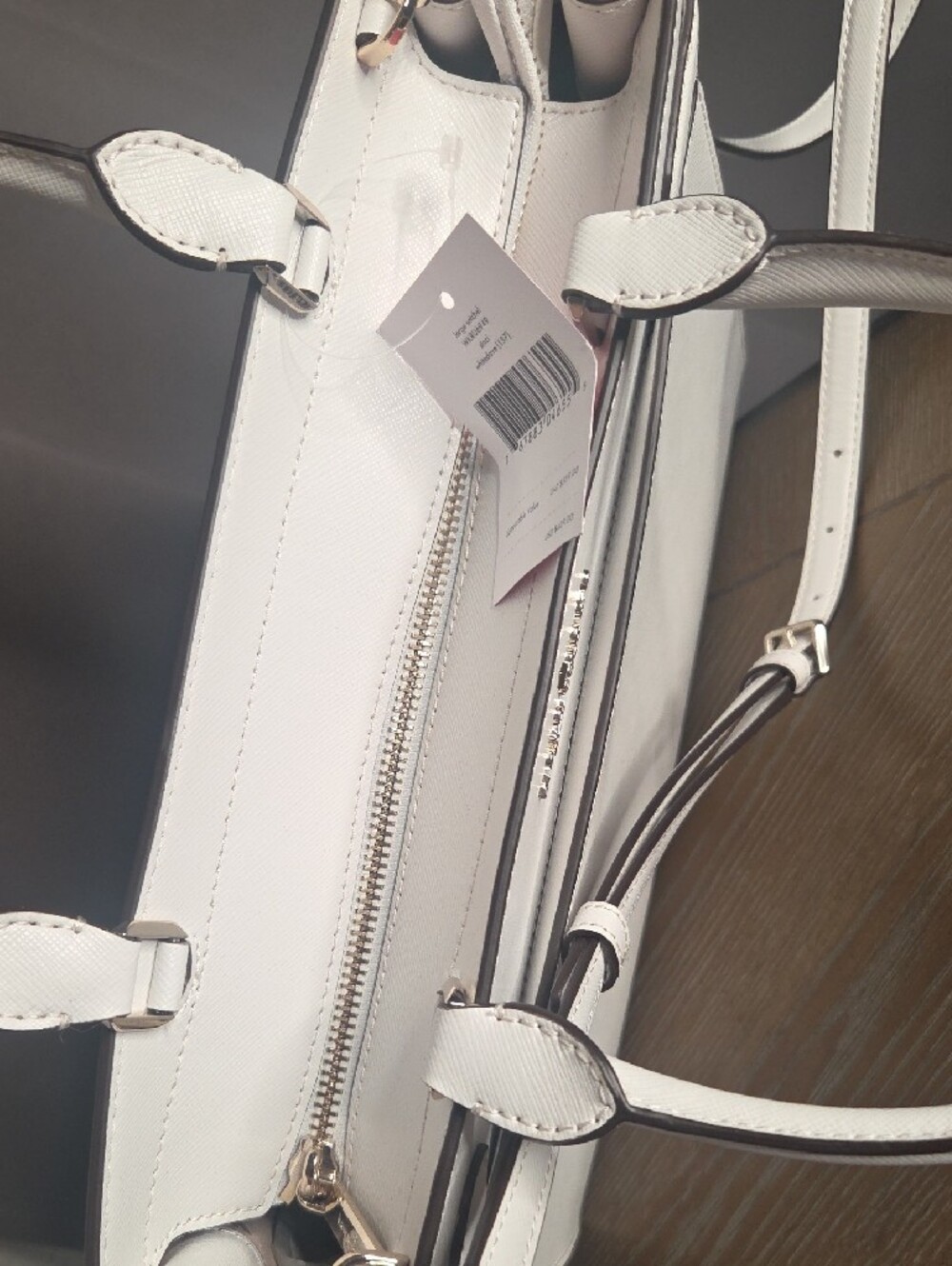 kate spade White Leather Top-Handle Satchel - Picture 9 of 11